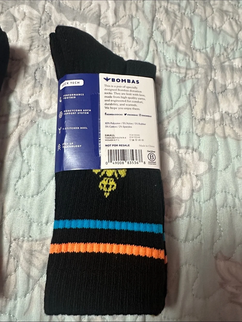 Bombas Socks lot (3) size small